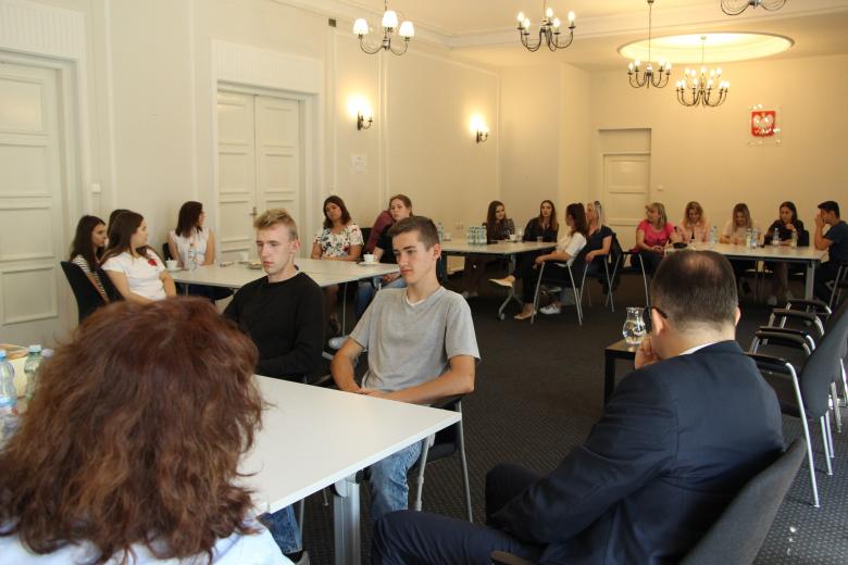 Spotkanie z młodzieżą z Zespołu Szkół Zawodowych w Hajnówce