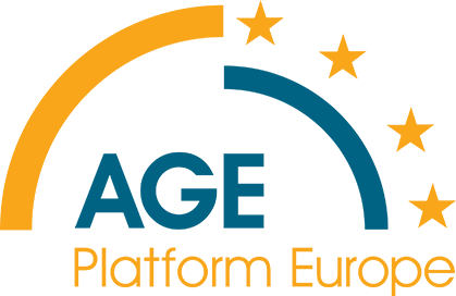 grafika: logo przedstawiające napis: AGE Europe Platform